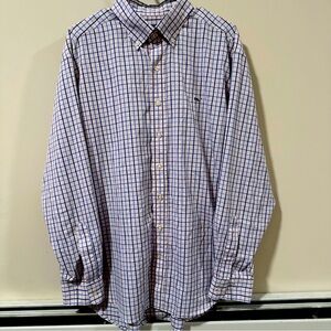 Vineyard Vines Button Down Shirt. Size XL. Blue and Pink Checker Pattern